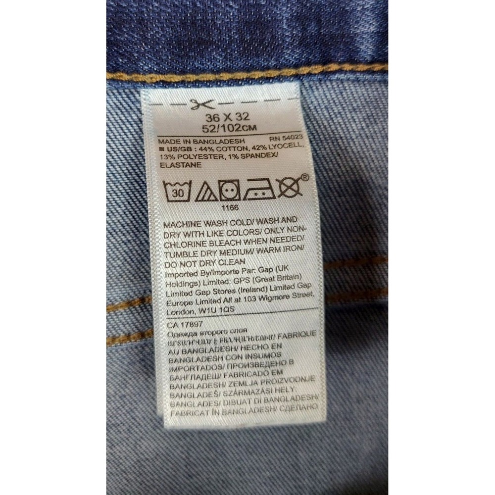 Banana Republic Traveler Slim Fit Jeans Mens 37x31 Blue Flex Stretch Medium Wash - Picture 6 of 6